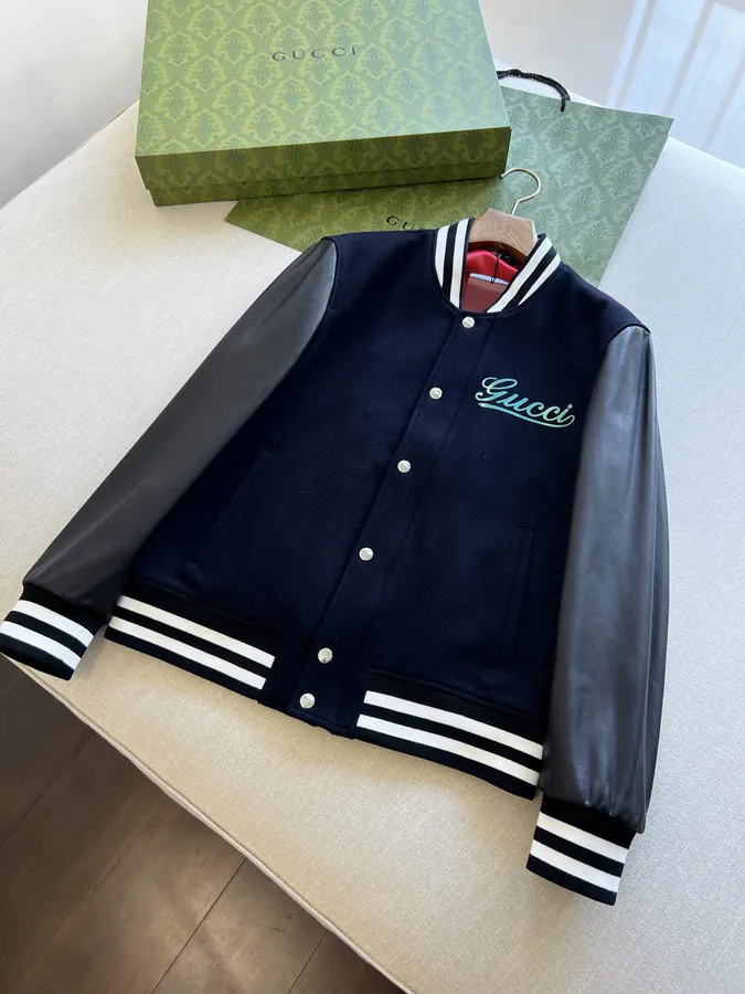 GG Baseball in Navy Blue Wool
