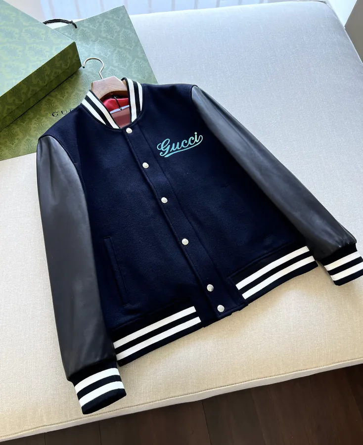 GG Baseball in Navy Blue Wool