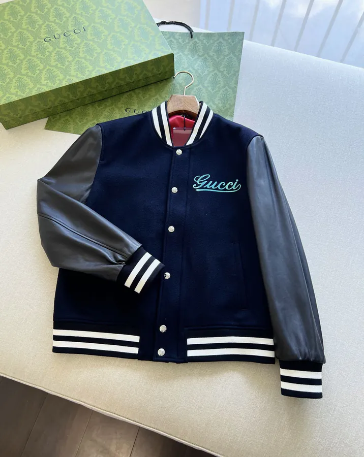 GG Baseball in Navy Blue Wool