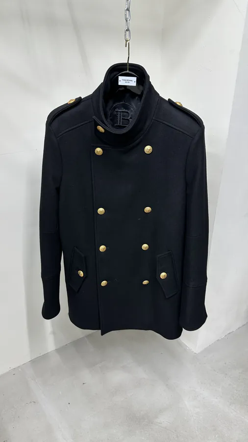 Balmain 2023 New Color Double breasted Royal Style Coat
