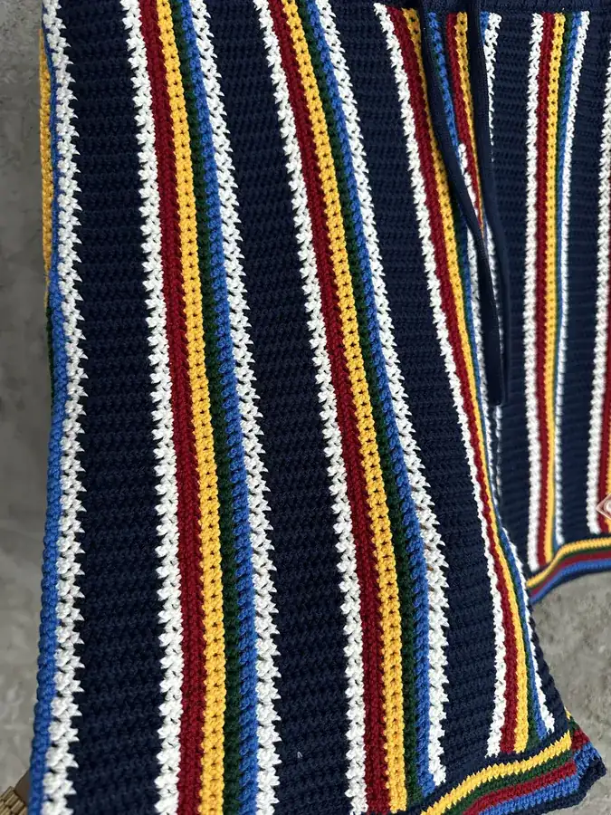 CASABLANCA 2025SS Yellow Striped Shorts