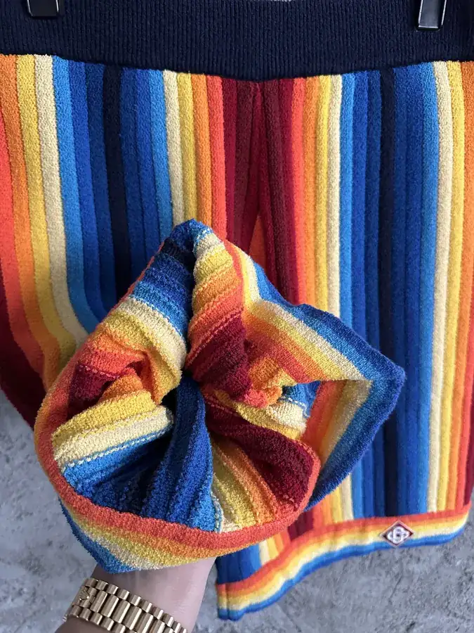 CASABLANCA 2025SS Stripe Short Shorts