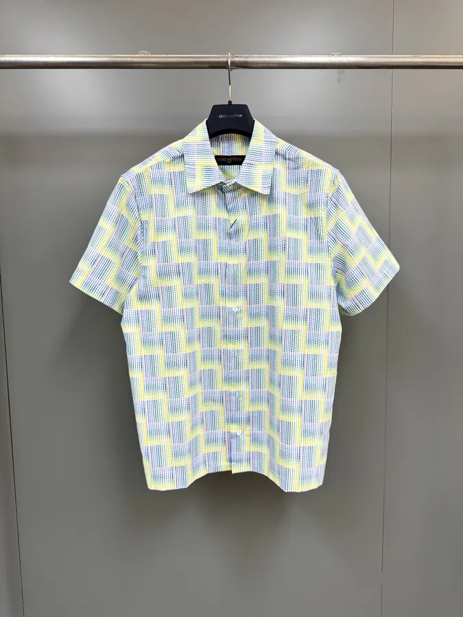 P300 25ss Season New Print Short Sleeve Shirt