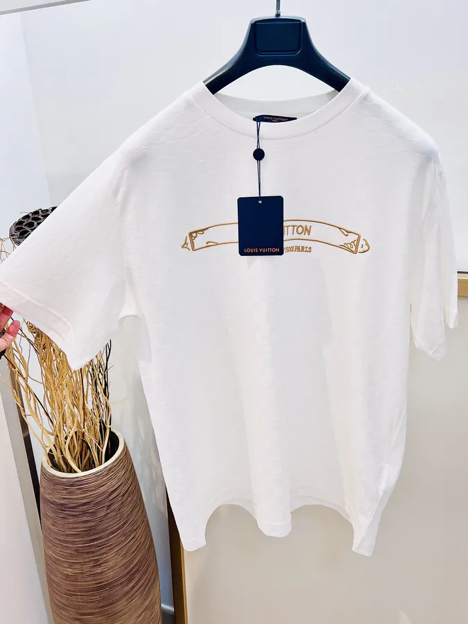 1V Louis Classic Cotton Damier T Shirt