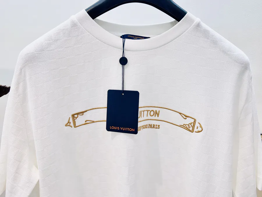 1V Louis Classic Cotton Damier T Shirt