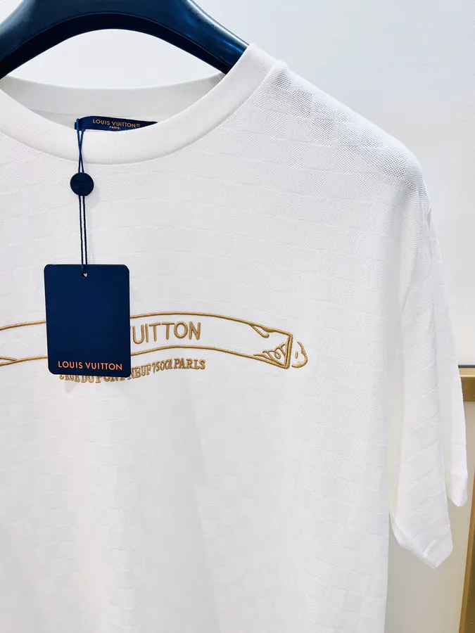1V Louis Classic Cotton Damier T Shirt