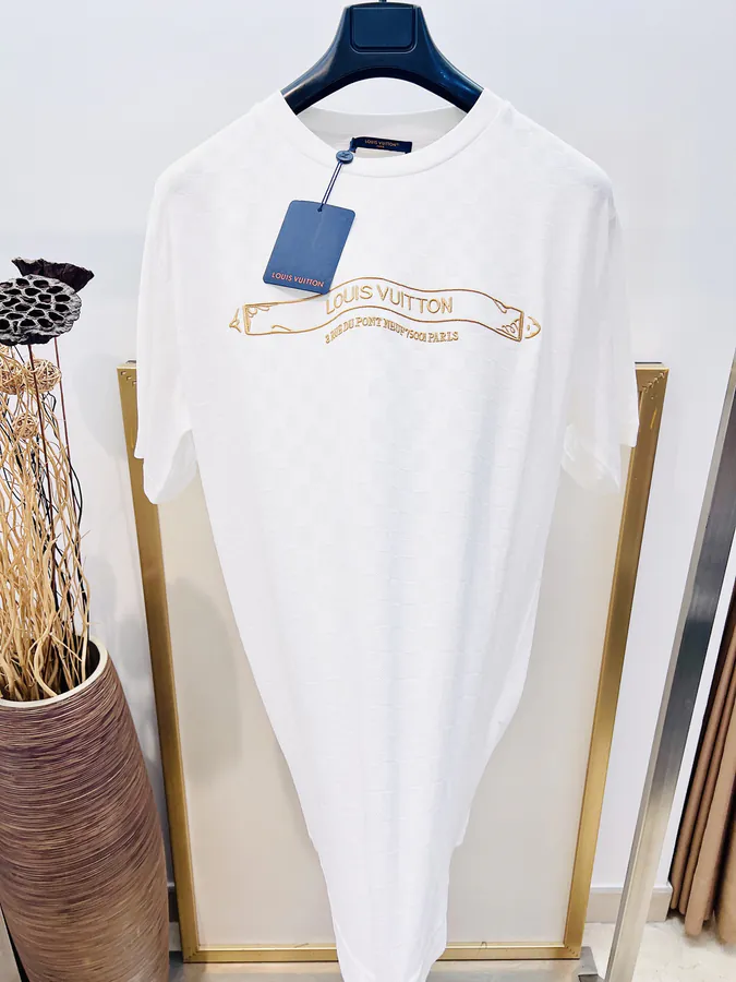 1V Louis Classic Cotton Damier T Shirt