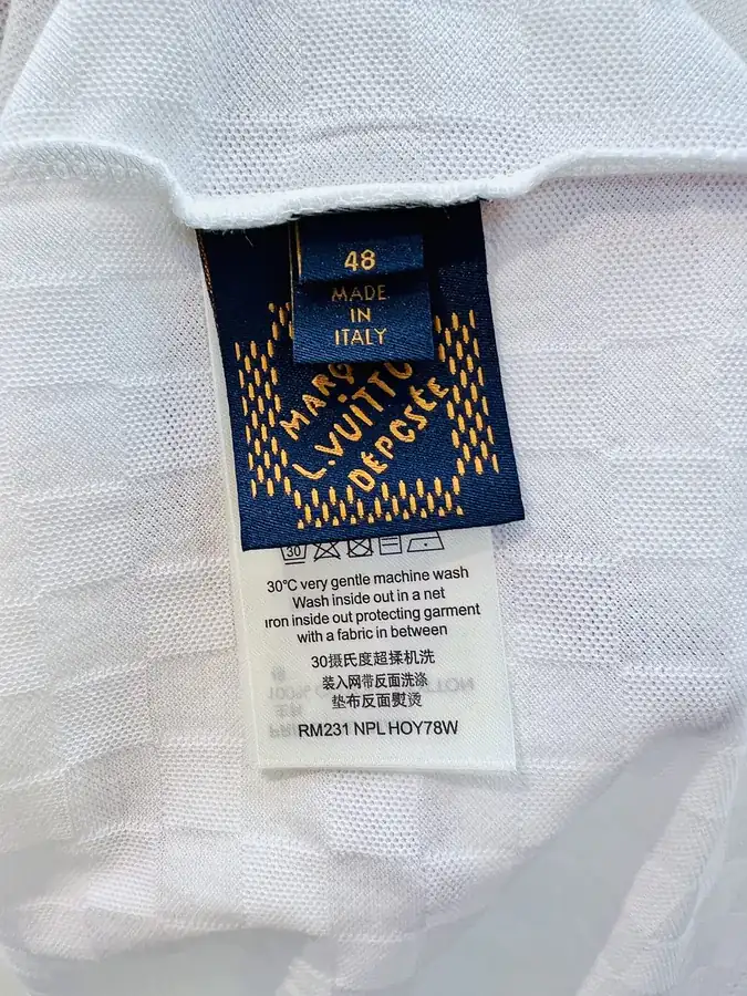 1V Louis Classic Cotton Damier T Shirt