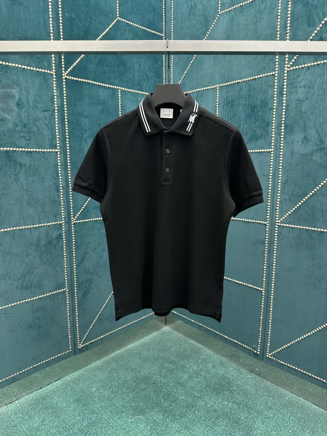 Burberry 25ss New Solid Button Straight Fit Polo Shirt