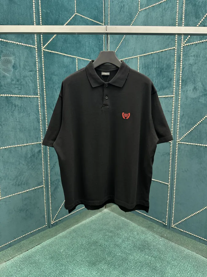 Laurel Classic Polo Shirt in Tarnished Black