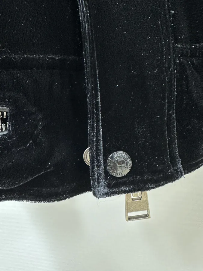 TOMFORD Leather Jacket with Velvet Lining and Geometric Quilting