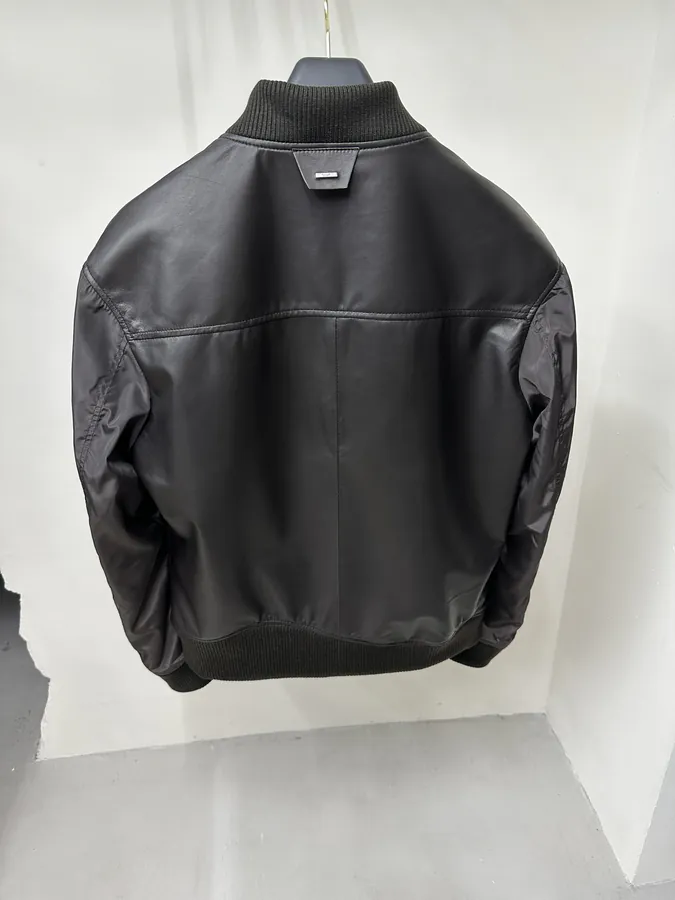 LV Simple Double Sided Leather Jacket