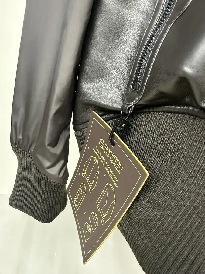 LV Simple Double Sided Leather Jacket