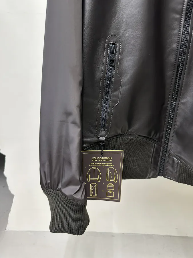 LV Simple Double Sided Leather Jacket