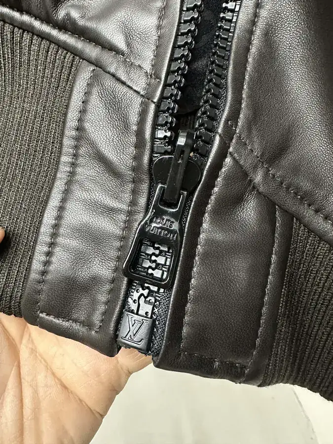 LV Simple Double Sided Leather Jacket