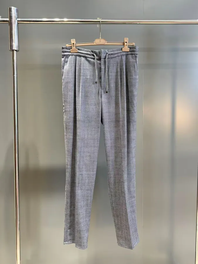 P600 BC Men's Cut Wool Flannel Trousers