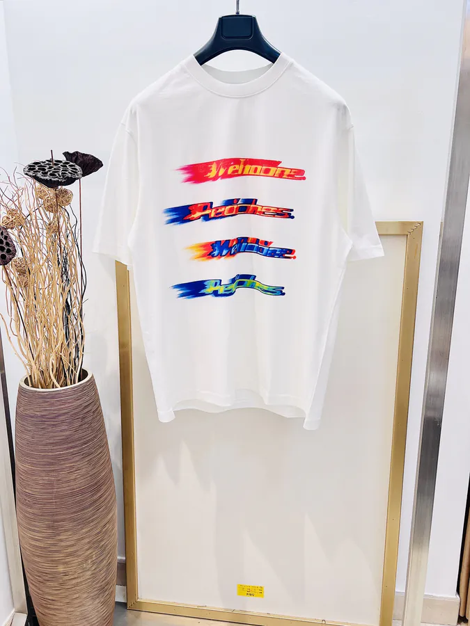 Welldone 2025FW Gradual Kornil Gradient Print Oversized T Shirt