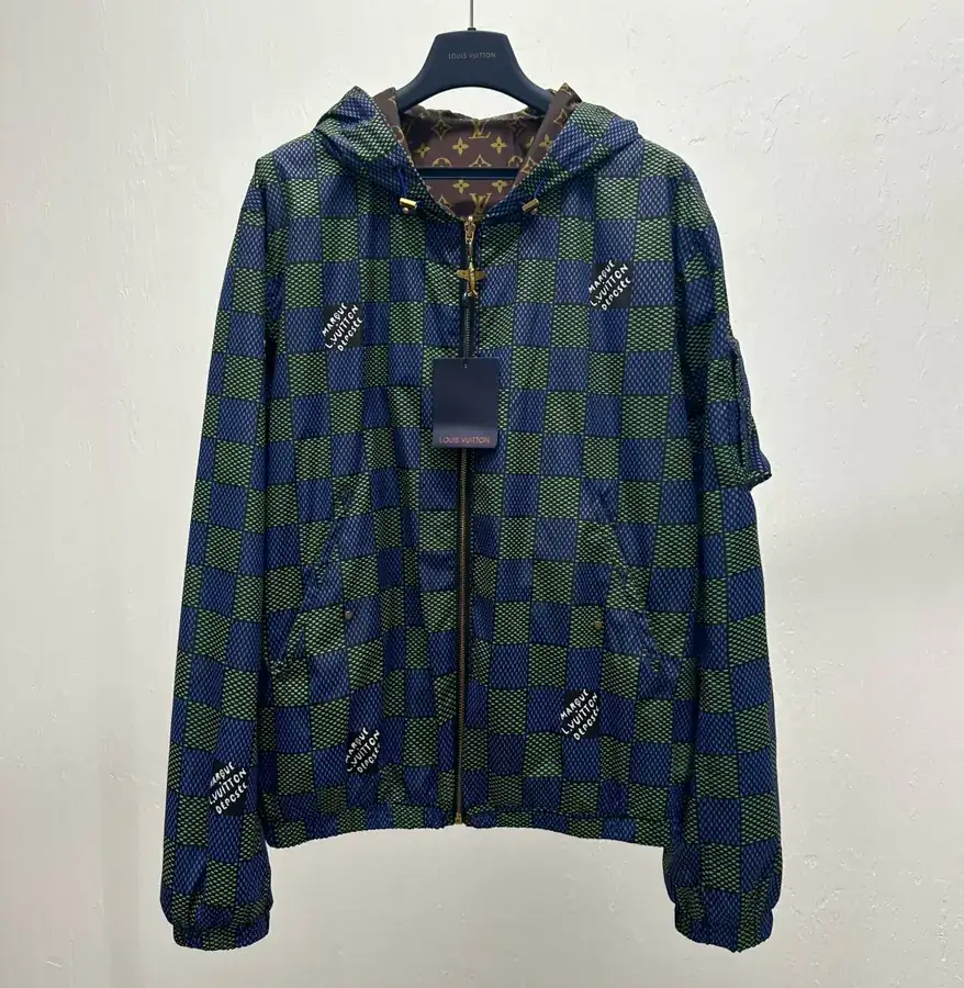 1V Checkerboard Double Sided Jacket