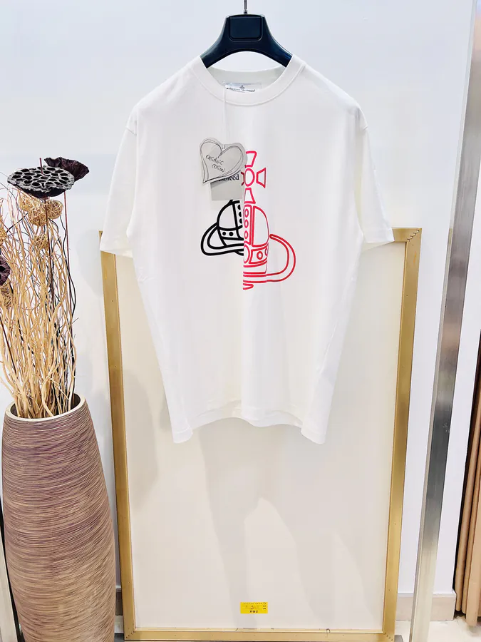 ViVi Saturn Print T Shirt Unisex, SMLXL, Black & White