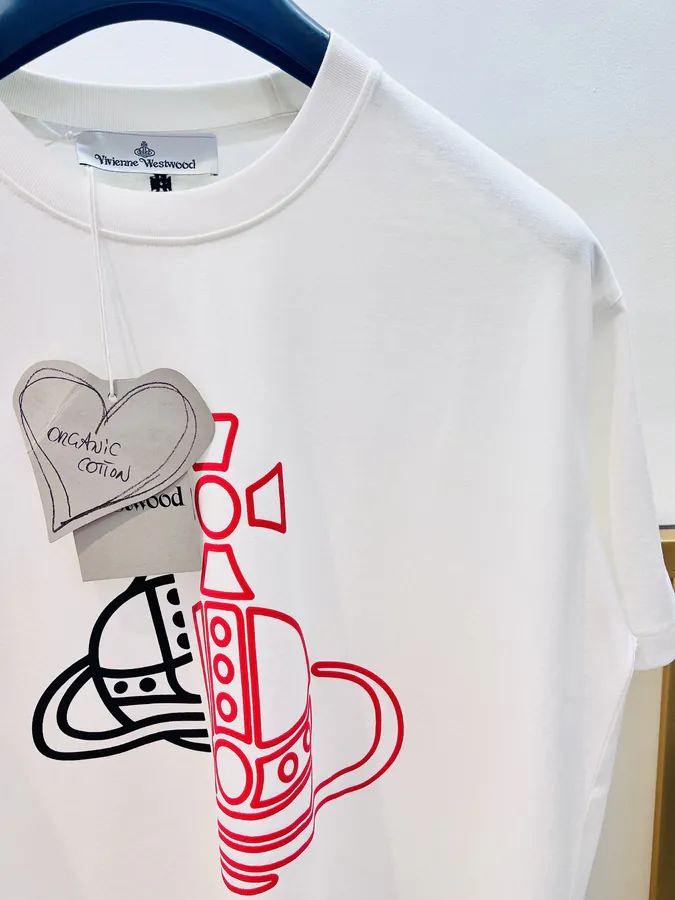 ViVi Saturn Print T Shirt Unisex, SMLXL, Black & White