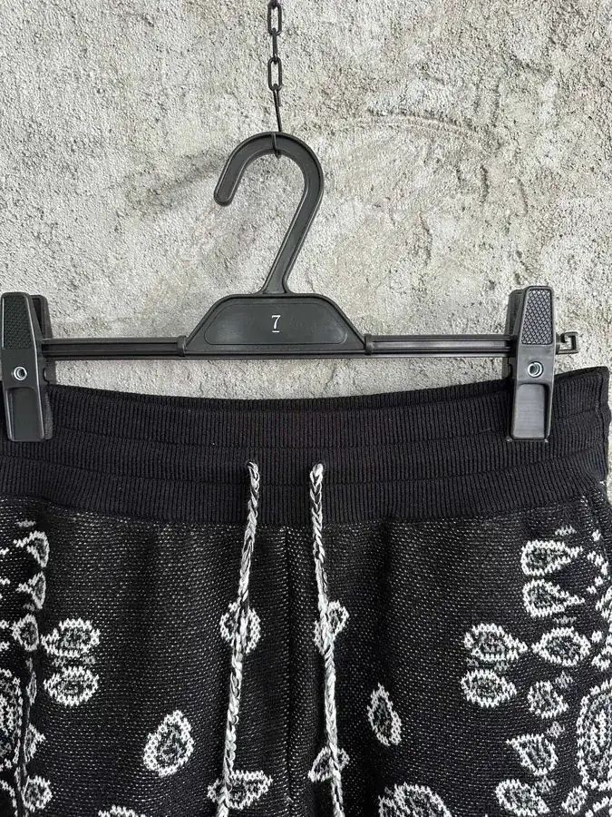 ALANUi 2025SS Cotton Shorts with Cashew Flower Pattern
