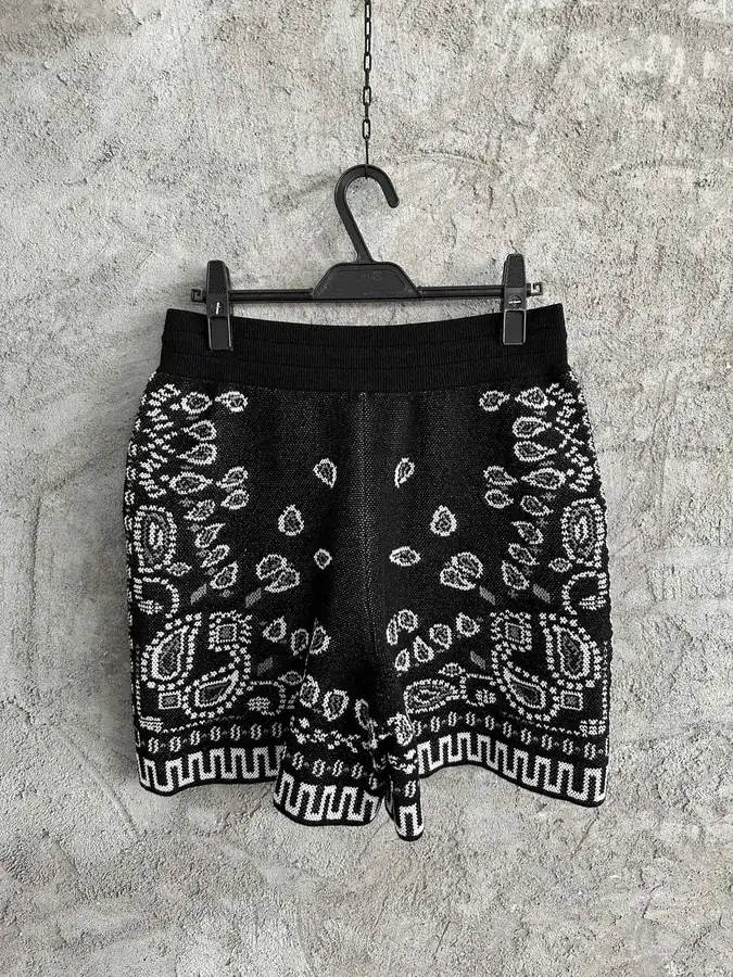 ALANUi 2025SS Cotton Shorts with Cashew Flower Pattern