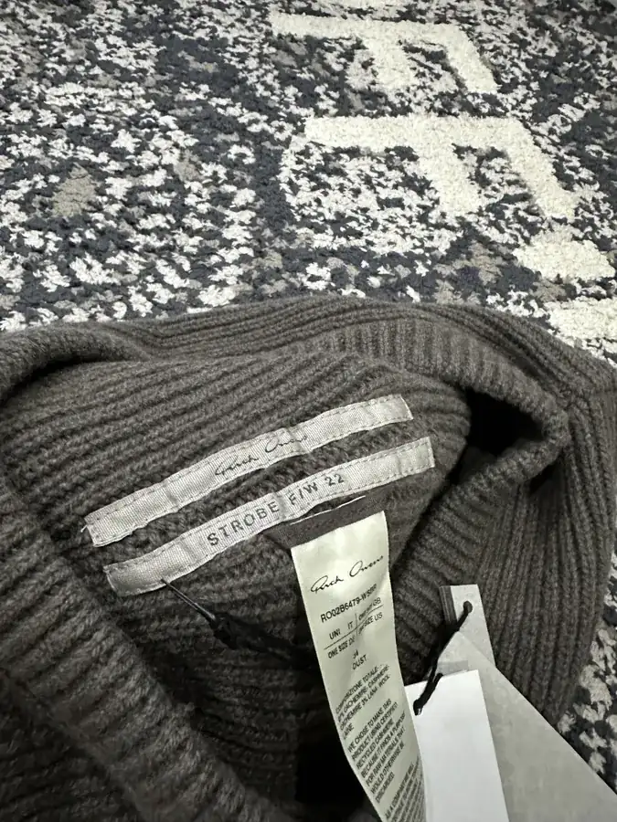 Rick Owens 2023SS Autumn New Wool Cap (Balaclava) One Size, Two Colors