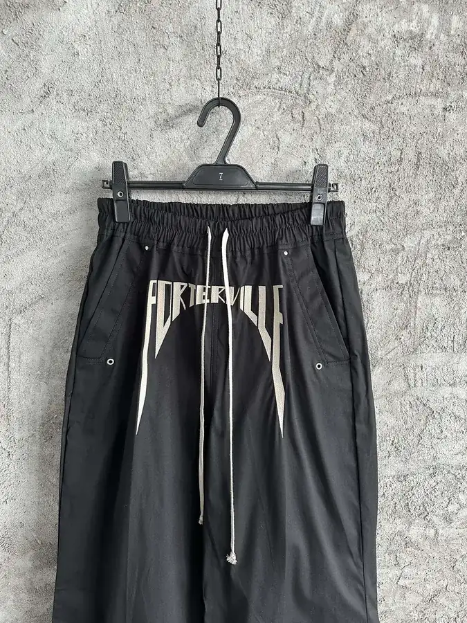 Rick Owens 2024SS Embroidered Statement Pocket Workwear Pants