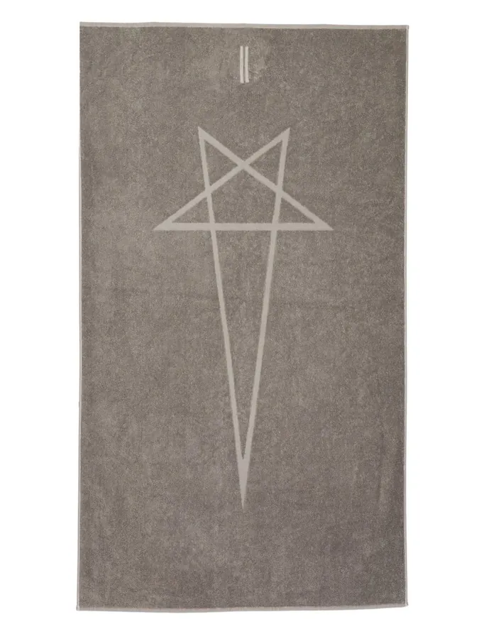 Rick Owens 2024SS Star Bath Towel with Custom Thick Loop Cotton Fabric