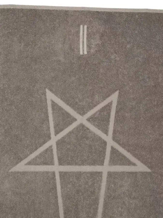 Rick Owens 2024SS Star Bath Towel with Custom Thick Loop Cotton Fabric
