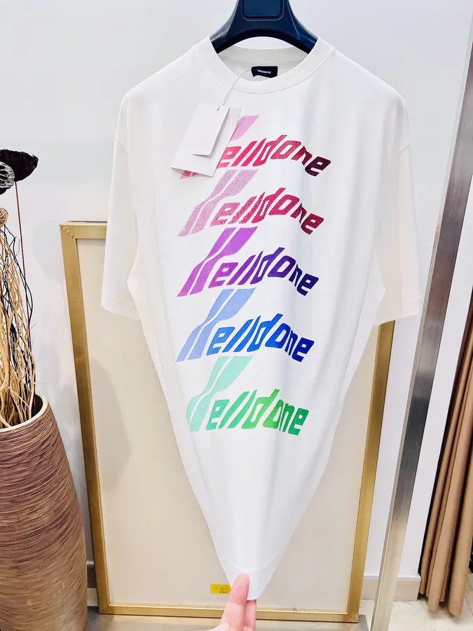 Welldone 2025FW Gradual Print Glitter T Shirt