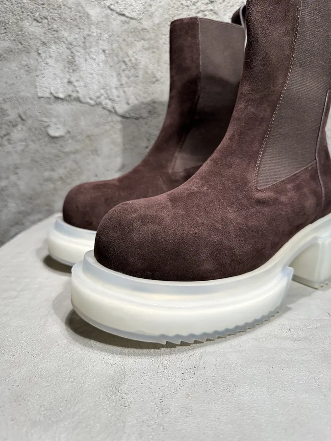 Rick Owens 2025SS Stretch Sole Thick Heel Boots
