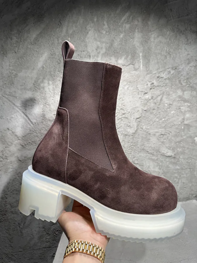 Rick Owens 2025SS Stretch Sole Thick Heel Boots