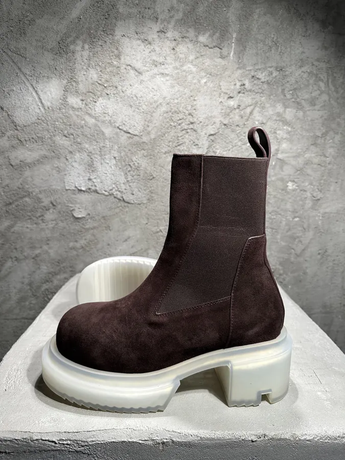 Rick Owens 2025SS Stretch Sole Thick Heel Boots