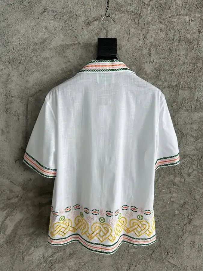 CASABLANCA 2024SS Heart Embroidery Linen Dress