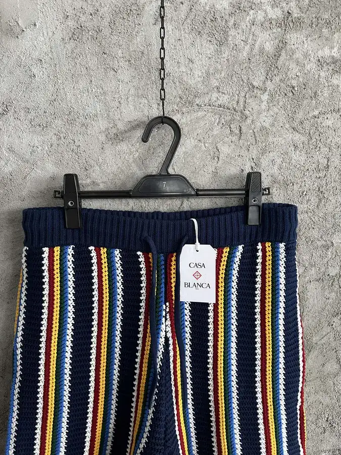 CASABLANCA 2025SS Yellow Striped Shorts