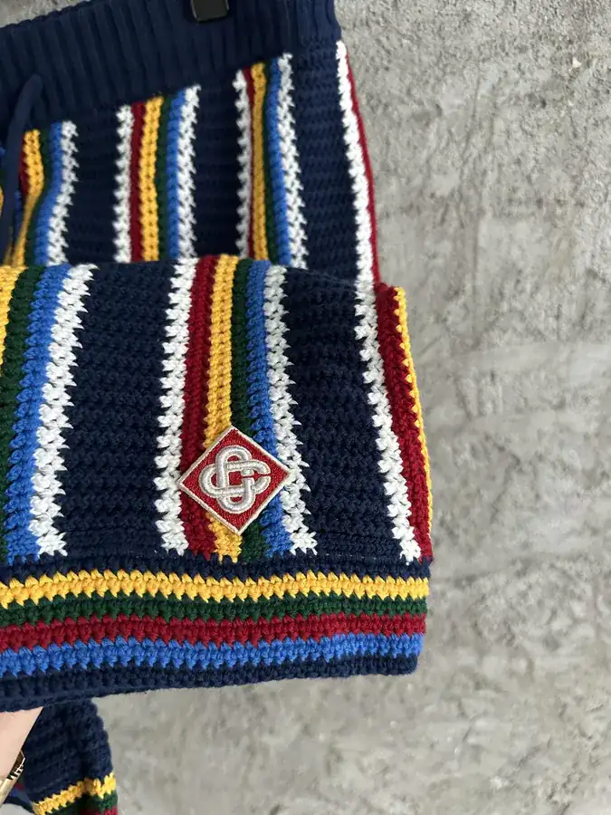 CASABLANCA 2025SS Yellow Striped Shorts