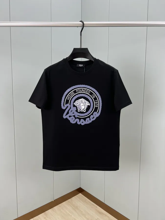 Versace Nautical Medusa Print Men's Short Sleeve T Shirt