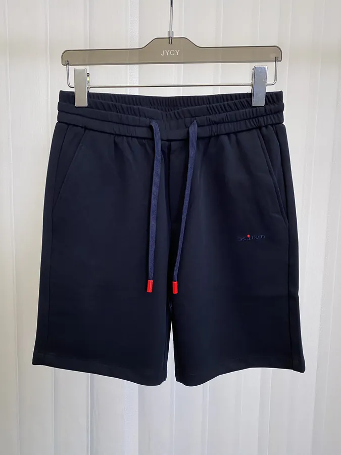 Kiton Summer Side Letter Print Logo Men's Casual Shorts