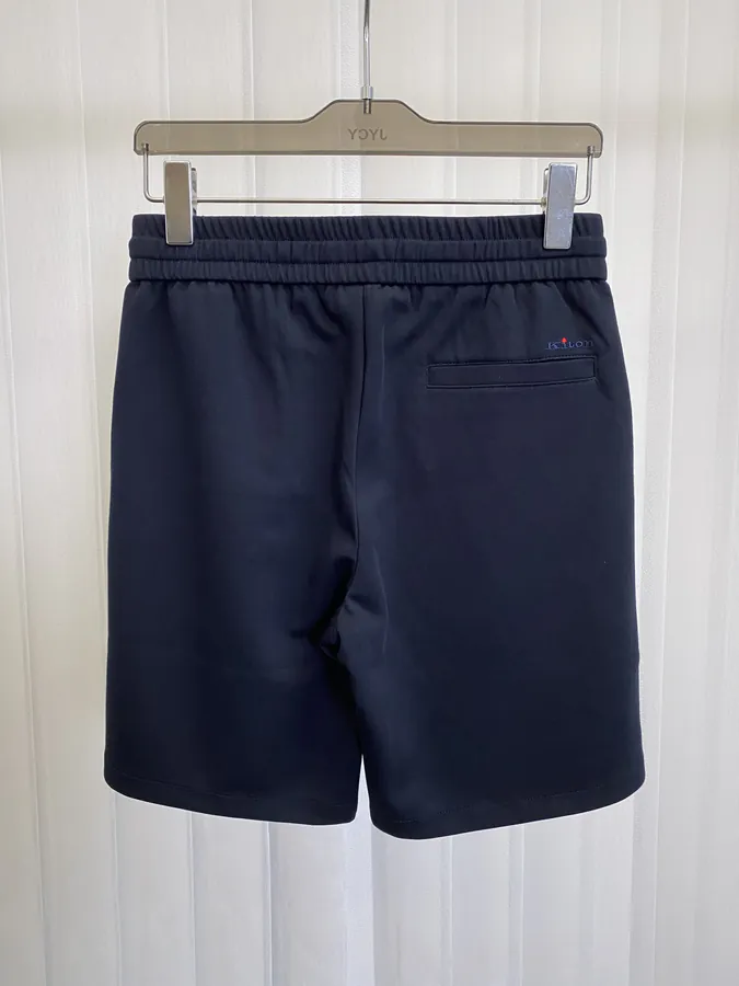 Kiton Summer Side Letter Print Logo Men's Casual Shorts