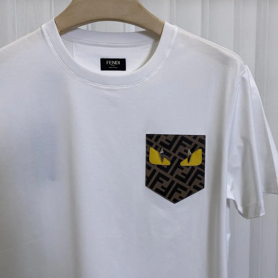 FE&NDI 25春夏 New Collection Patch Pocket Metal FF Label Short Sleeve T shirt