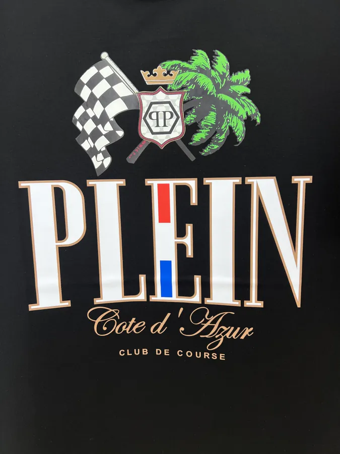 PHILIPP PLEIN 25 Spring Summer New Mens Côte d'Azur Digital Print Logo T Shirt