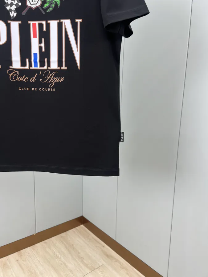 PHILIPP PLEIN 25 Spring Summer New Mens Côte d'Azur Digital Print Logo T Shirt