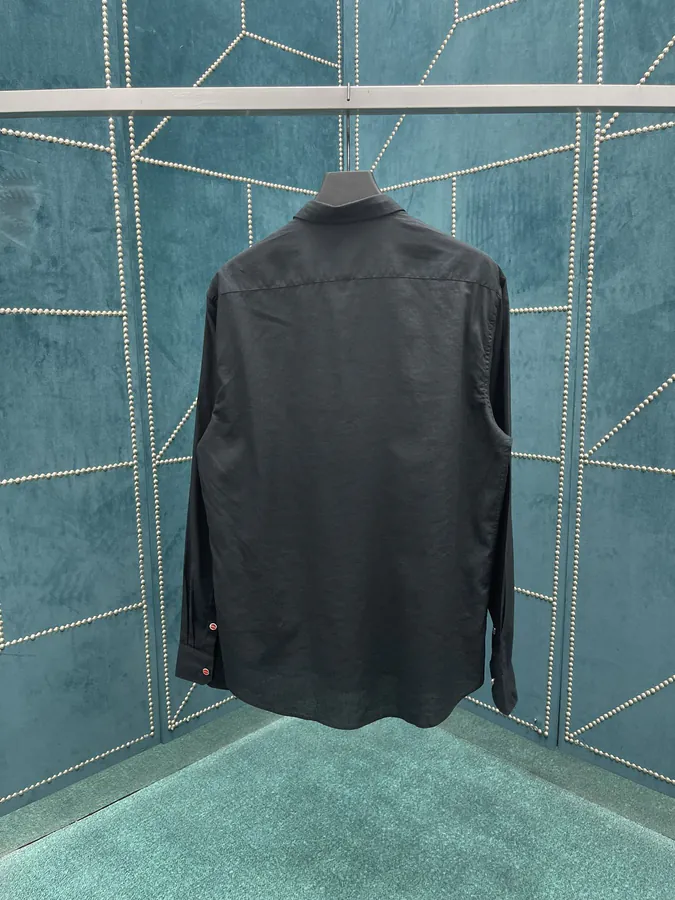 25ss New Kiton Casual Solid Color Shirt with Patch Pockets and Long Sleeves