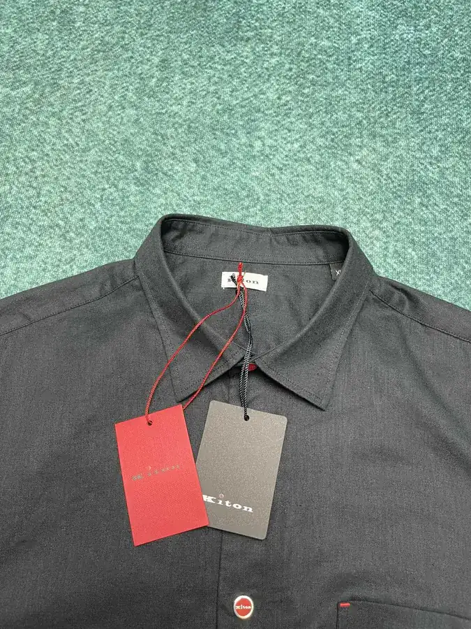 25ss New Kiton Casual Solid Color Shirt with Patch Pockets and Long Sleeves