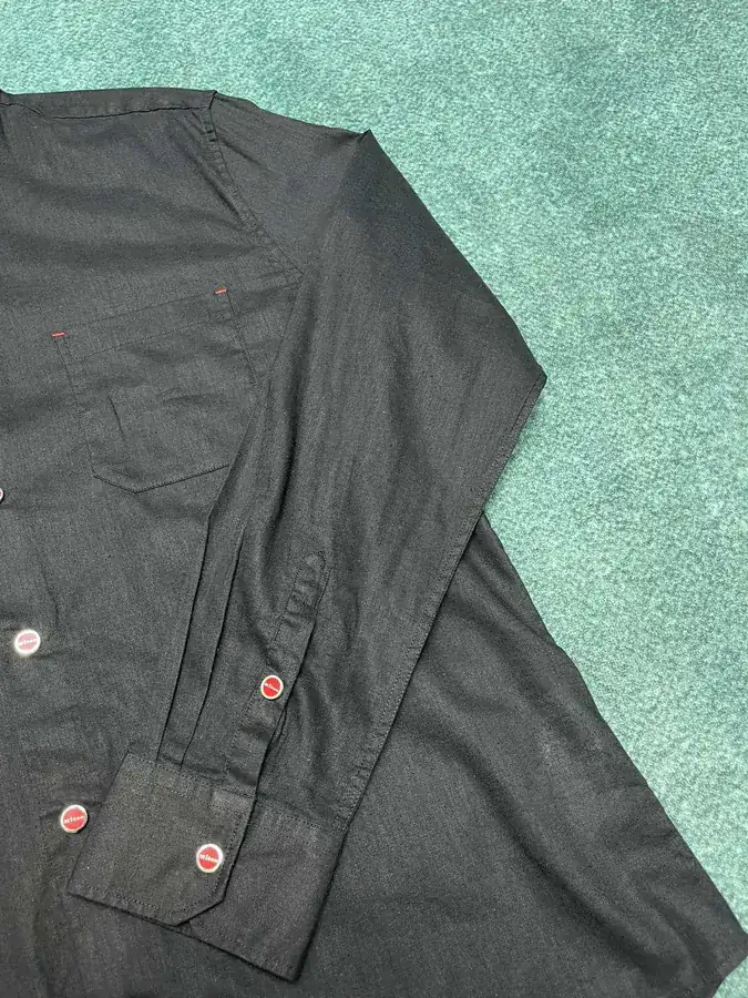 25ss New Kiton Casual Solid Color Shirt with Patch Pockets and Long Sleeves