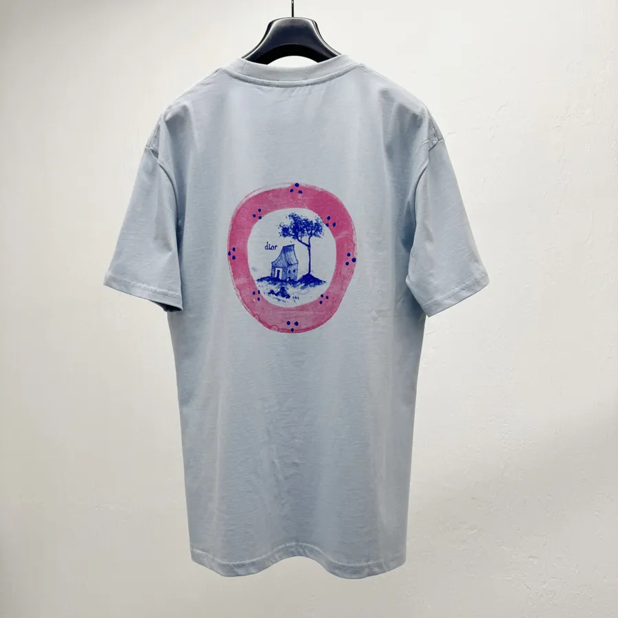 D1or & HYLTON NEL Collaboration Print Short Sleeve T Shirt