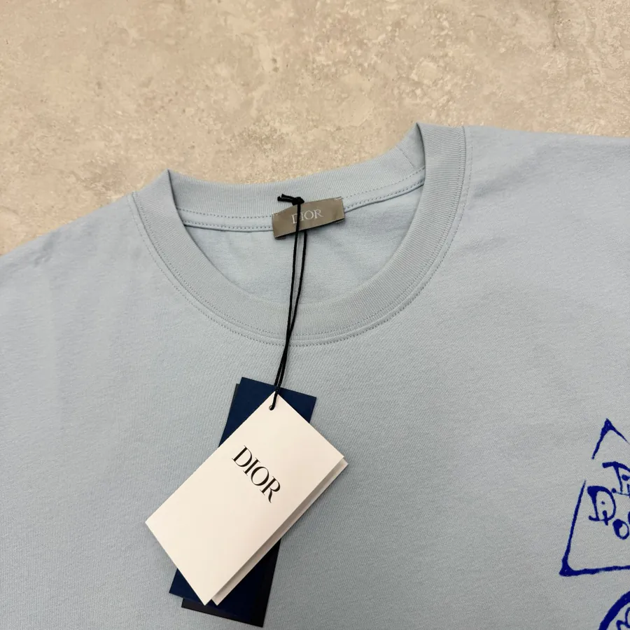 D1or & HYLTON NEL Collaboration Print Short Sleeve T Shirt