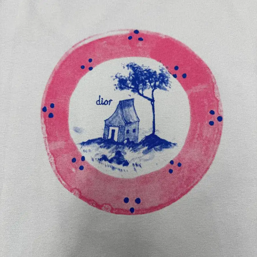 D1or & HYLTON NEL Collaboration Print Short Sleeve T Shirt