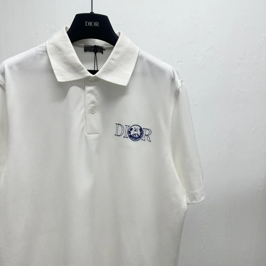 D1or Embroidered Polo Shirt